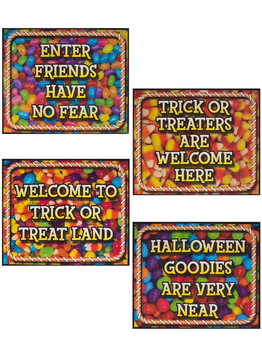 Trick or Treat Child Friendly Halloween Decoration Signs