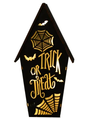 Trick or Treat Haunted House Halloween Light Box