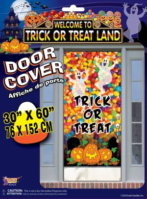 Trick-or-Treat Land Halloween Door Cover Decoration