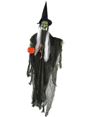 Trick or Treat Witch Hanging Halloween Decoration