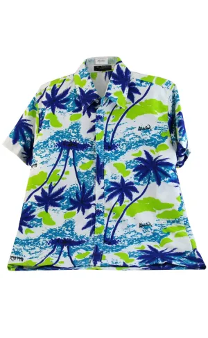 Tropical Hawaiian Print Mens Costume Shirt