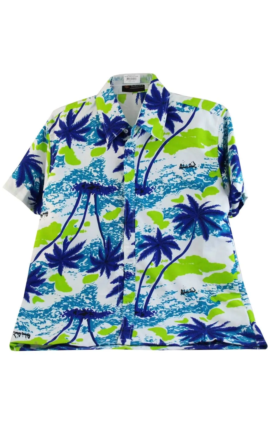 Tropical Hawaiian Print Mens Costume Shirt