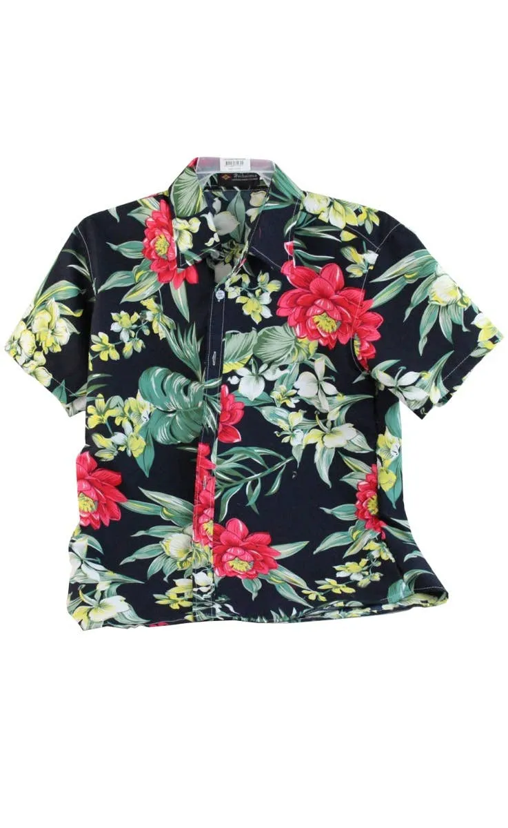 Tropical Island Getaway Mens Floral Hawaiian Shirt