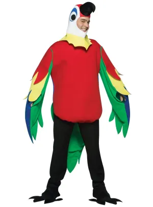 Tropical Parrot Adults Animal Fancy Dress Costume