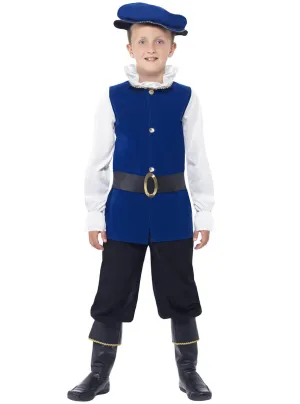 Tudor Boy Blue Renaissance Boys Costume