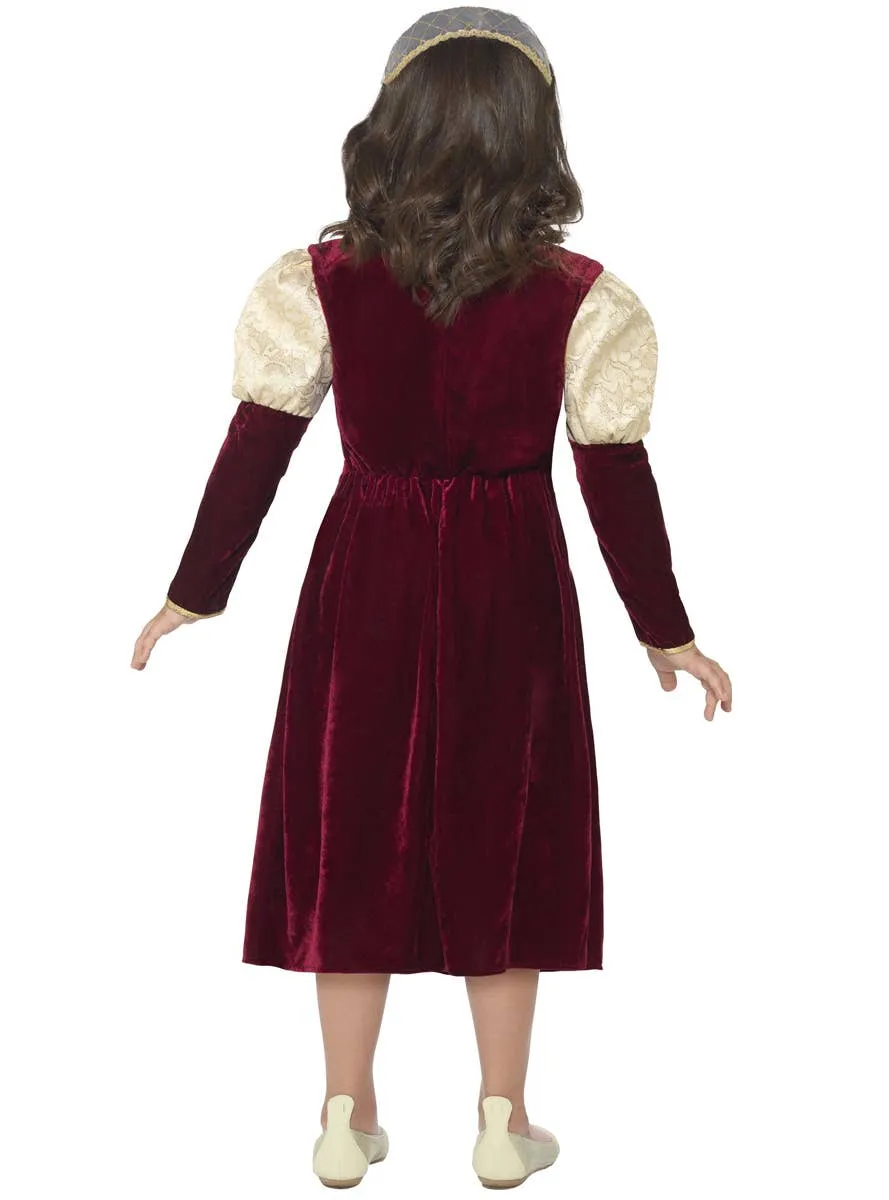 Tudor Damsel Princess Girls Fancy Dress Costume