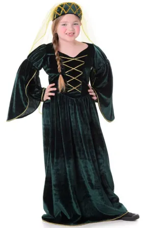 Tudor Queen Girls Fancy Dress Week Costume