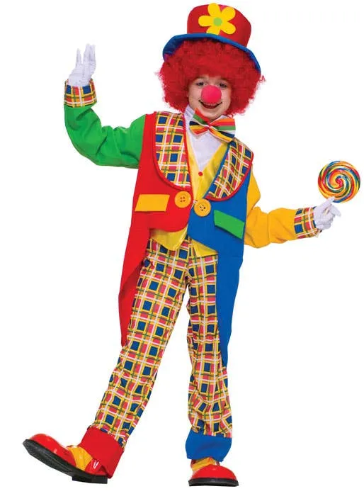 Tuxedo Clown Kids Circus Costume