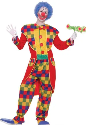 Tuxedo Clown Mens Fancy Dress Costume
