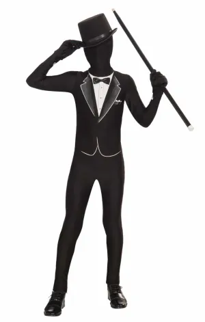 Tuxedo Print Second Skin Teen Boys Costume