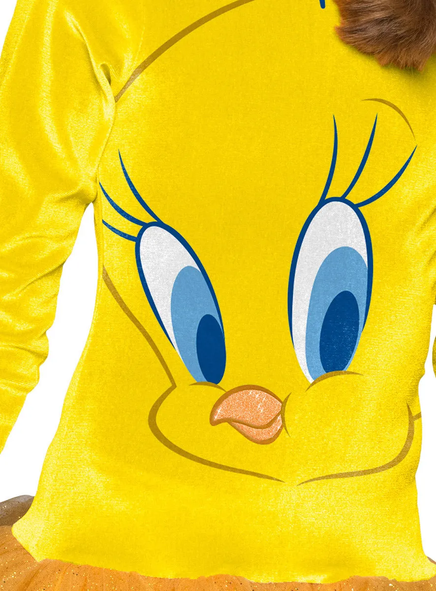 Tweety Bird Girls Looney Tunes Hooded Tutu Costume