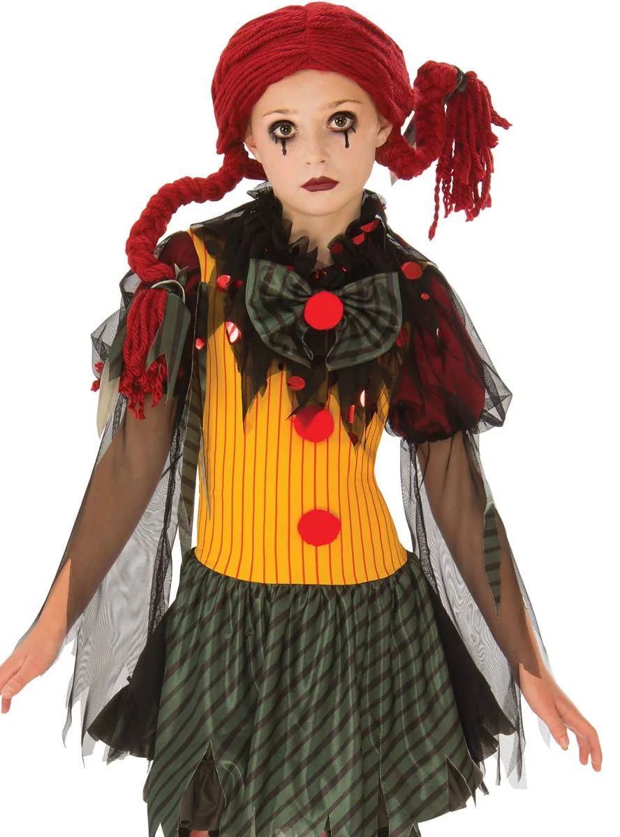 Undead Clown Doll Girls Halloween Costume