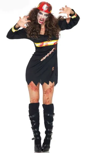 Undead Fire Starter Womens Halloween Zombie Costume