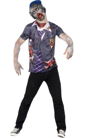 Undead Zombie Schoolboy Mens Halloween Costume
