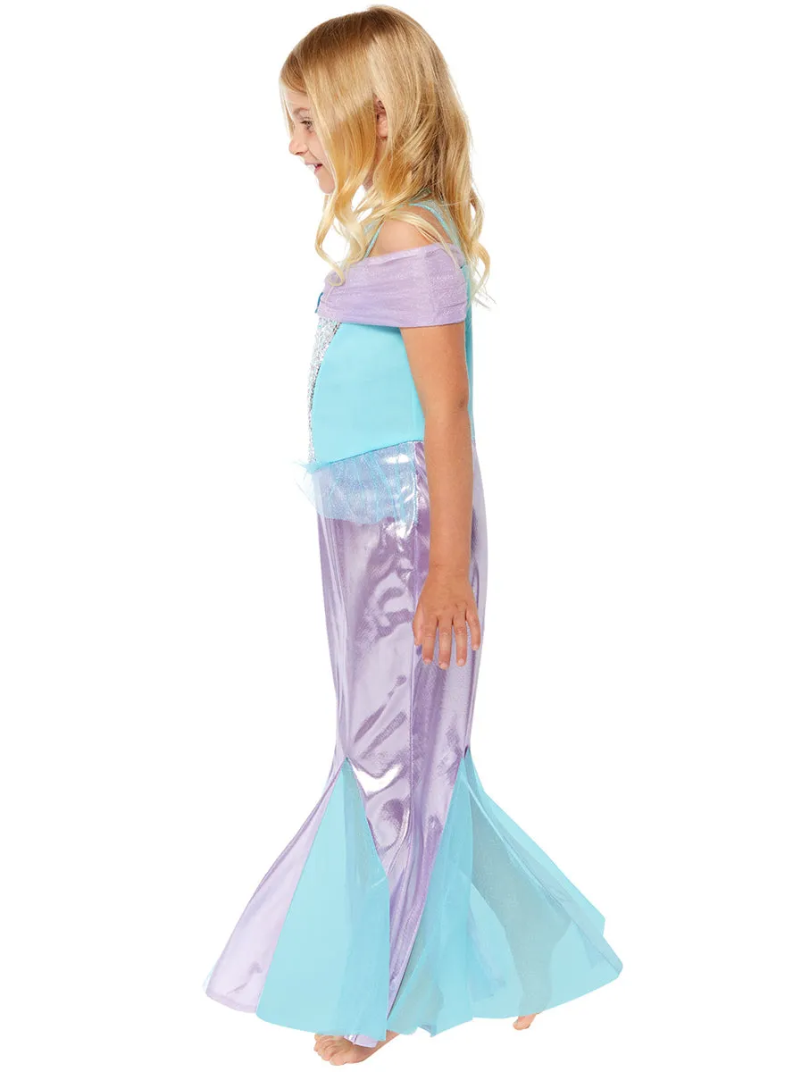 Under The Sea Purple And Blue Girls Mermaid Costume