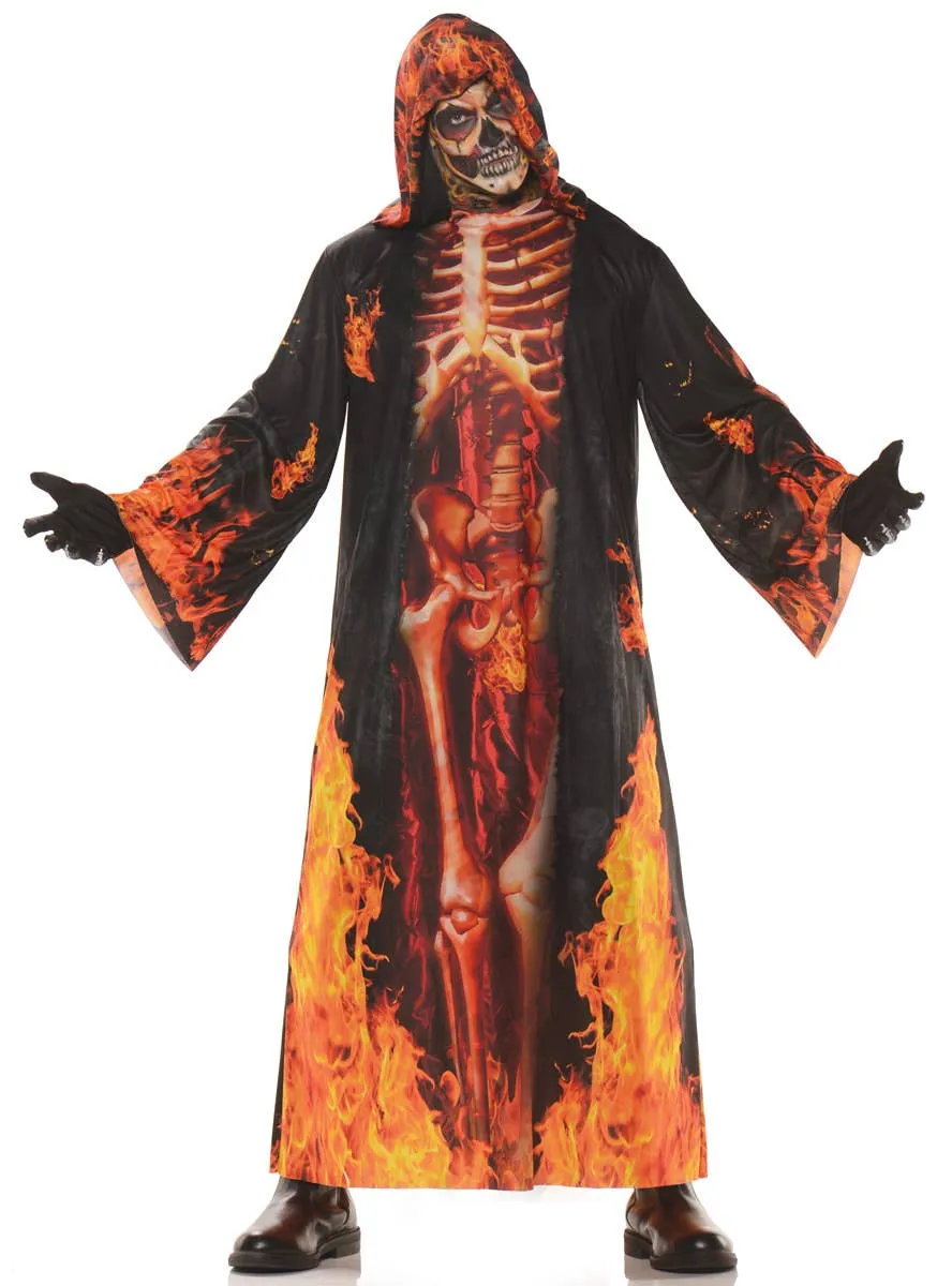Underworld Skeleton Lord Mens Halloween Costume