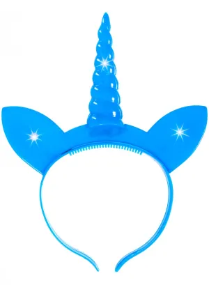 Unicorn Dark Blue Light Up Novelty Costume Headband