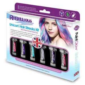 Unicorn Streaks Semi Permanent Hair Dye Kit