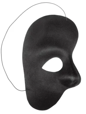 Unisex Black Phantom of the Opera Masquerade Mask