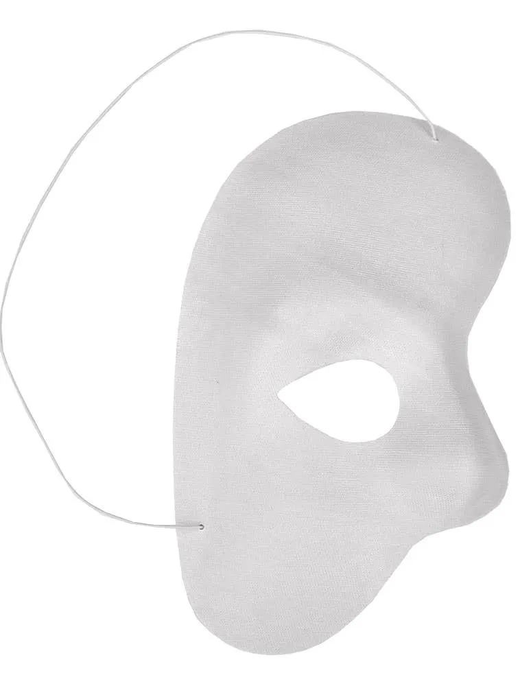 Unisex White Phantom of the Opera Masquerade Mask