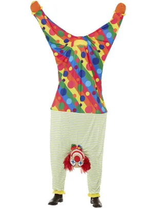 Upside Down Clown Adults Funny Fancy Dress Costume