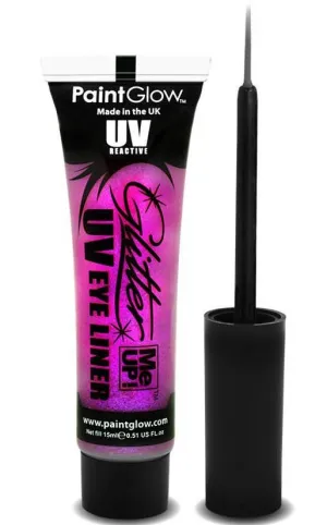 UV Reactive Glitter Me Up Eyeliner - Candy Pink
