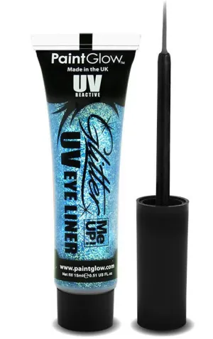 UV Reactive Glitter Me Up Eyeliner - Ice Blue