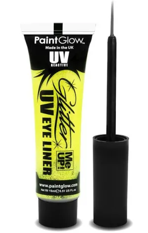 UV Reactive Glitter Me Up Eyeliner - Sherbet Lemon Yellow