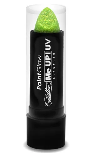 UV Reactive Glitter Me Up Lipstick - Mint Green