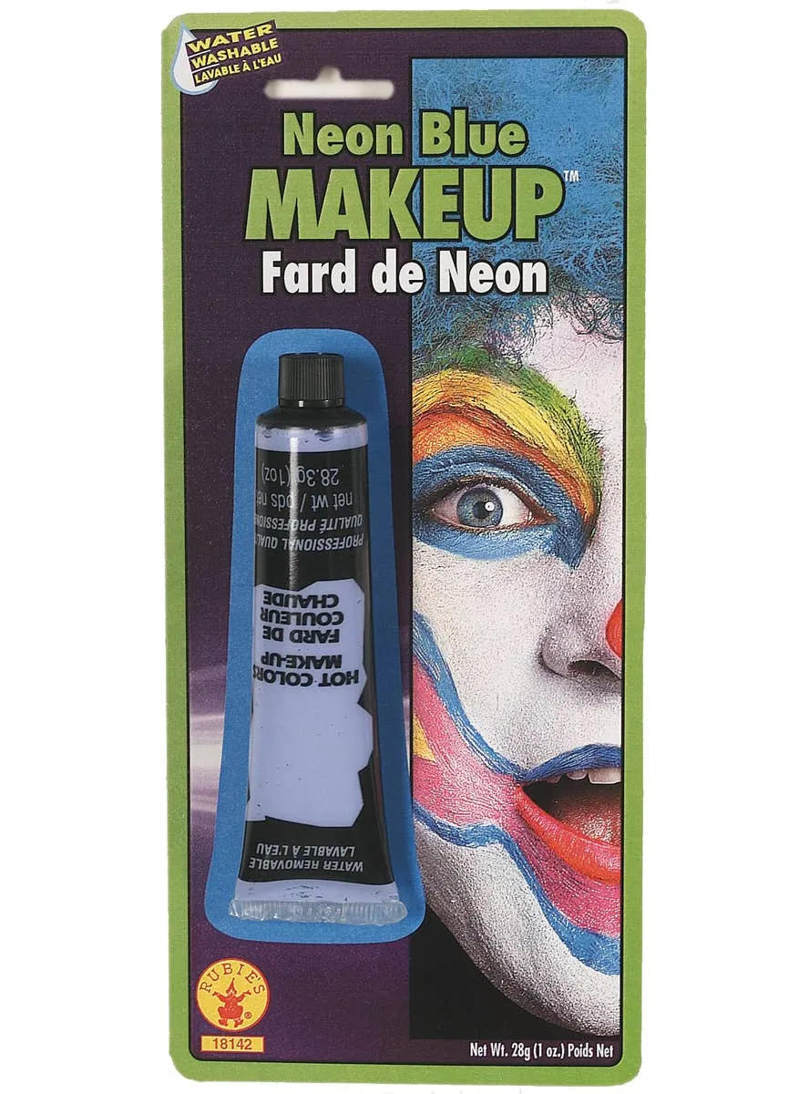 UV Reactive Neon Blue Cream Costume Makeup