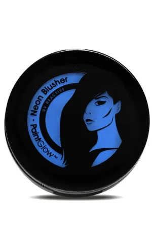 UV Reactive Neon Blusher Makeup - Blue