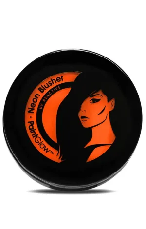 UV Reactive Neon Blusher Makeup - Orange