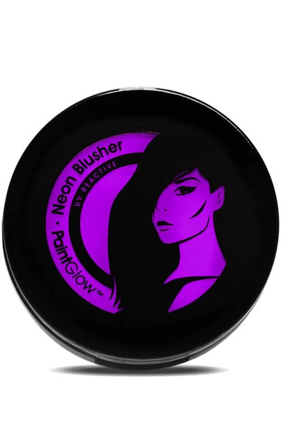UV Reactive Neon Blusher Makeup - Violet
