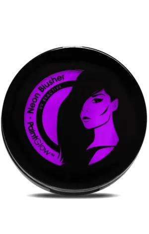 UV Reactive Neon Blusher Makeup - Violet