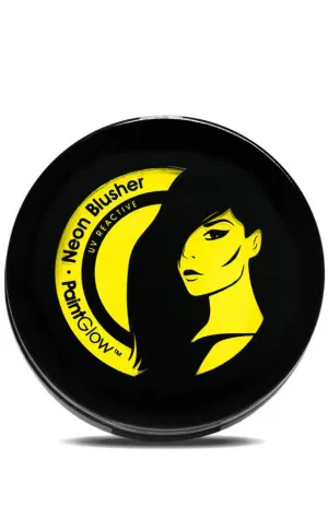UV Reactive Neon Blusher Makeup - Yellow