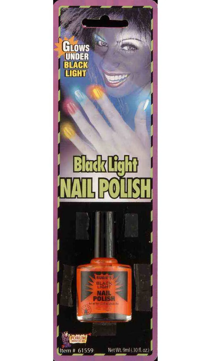UV Reactive Neon Orange Novelty Nail Polish