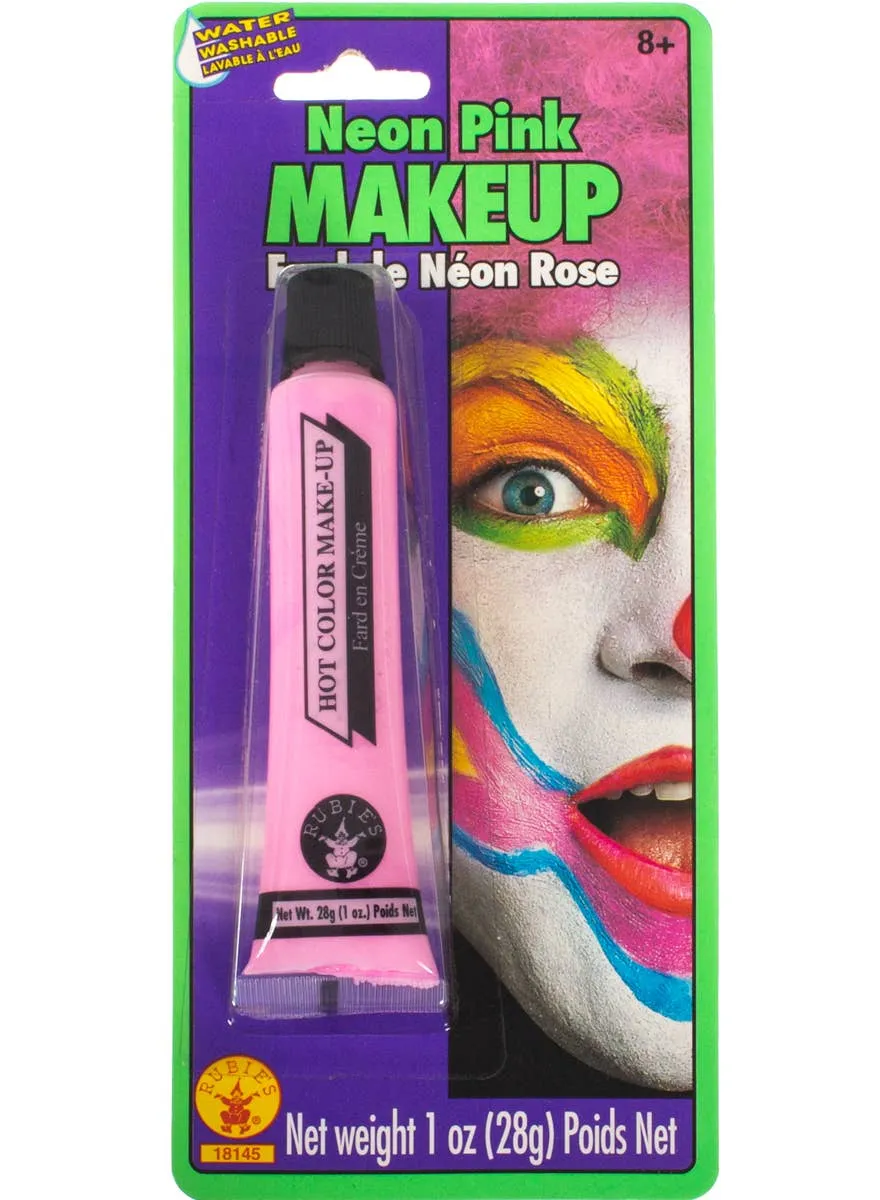 UV Reactive Neon Pink Cream Costume Makeup
