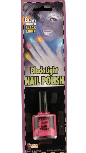 UV Reactive Neon Pink Novelty Nail Polish