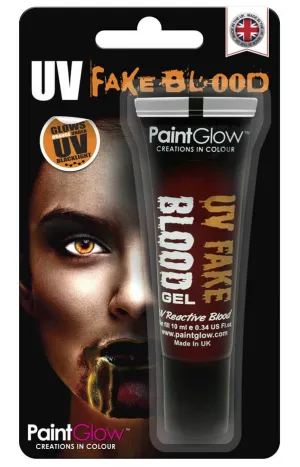 UV Reactive Orange Fake Halloween Blood Gel