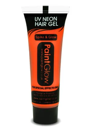 UV Reactive Special Effects Hair Gel - Neon Orange