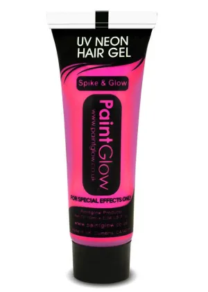 UV Reactive Special Effects Hair Gel - Neon Pink
