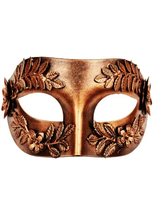 Valeria Adults Decorative Copper Leaf Masquerade Mask