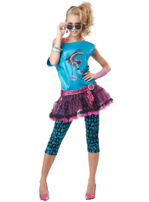 Valley Girl Womens 80s Fancy Dress Costume