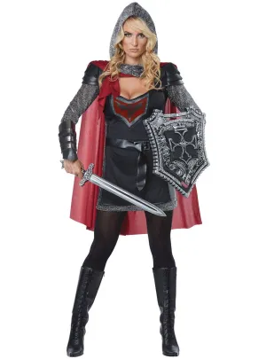 Valorous Knight Womens Medieval Fancy Dress Costume