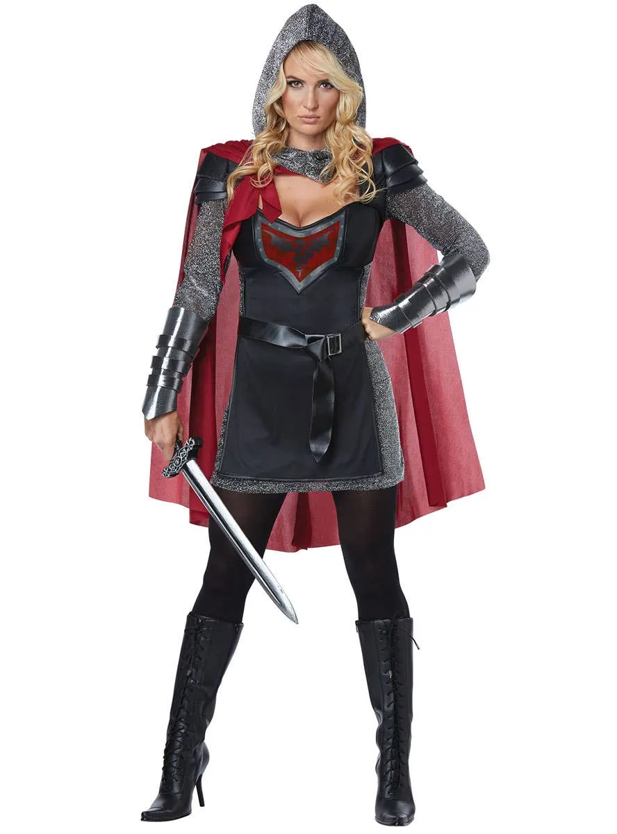 Valorous Knight Womens Medieval Fancy Dress Costume