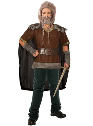 Valorous Viking Mens Medieval Fancy Dress Costume
