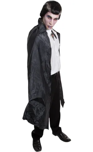 Vampire Adults Black Costume Cape