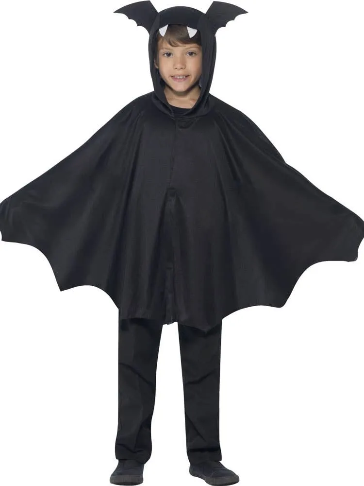Vampire Bat Boys Hooded Halloween Costume Cape