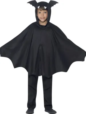 Vampire Bat Boys Hooded Halloween Costume Cape