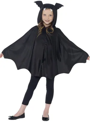 Vampire Bat Girls Hooded Halloween Costume Cape